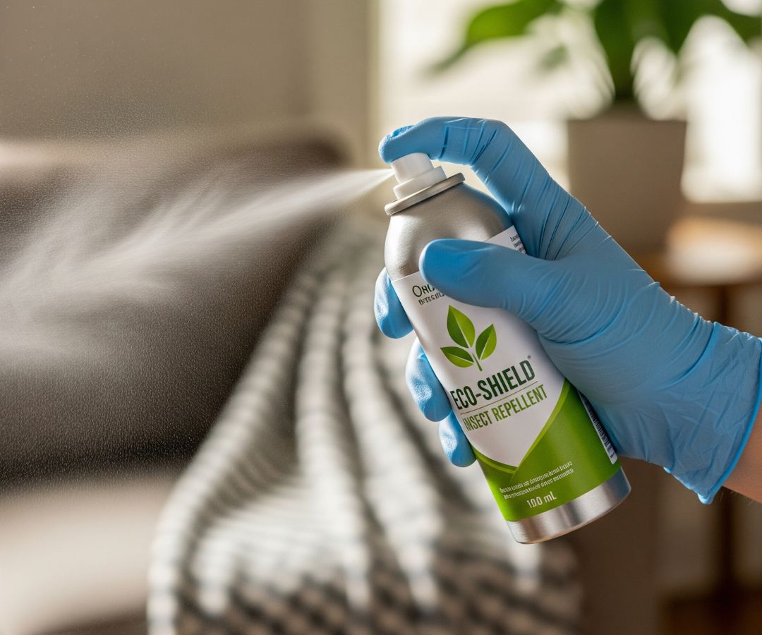 Spraying area for disinfection